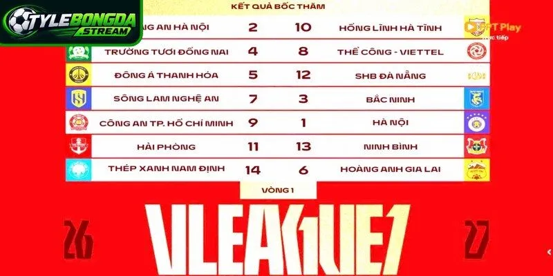 Lịch bóng rất quan trọng trong việc giúp người hâm mộ theo dõi